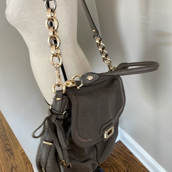 COACH hobo with gold details and toffany blue interior retail $495 - Picture 11 of 16